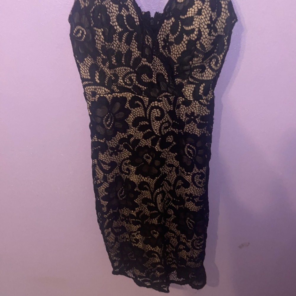 Small sexy black lace dress